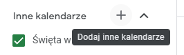 Dodawanie kalendarza z URL w Google Calendar